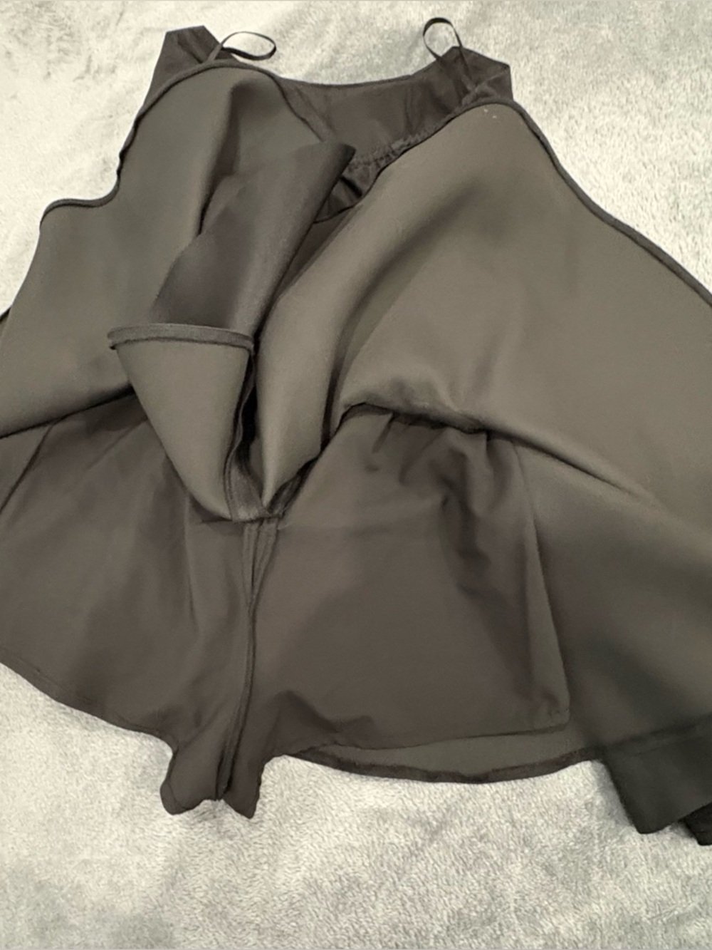 Black Satin Slip Dress - Simple Elegant Cami